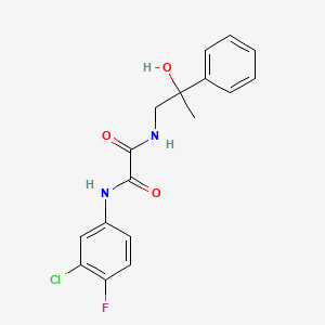 N1-(3-chloro-4-fluorophenyl)-N2-(2-hydroxy-2-phenylpropyl)oxalamide