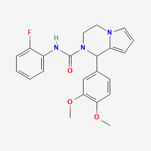 1-(3,4-dimethoxyphenyl)-N-(2-fluorophenyl)-3,4-dihydropyrrolo[1,2-a]pyrazine-2(1H)-carboxamide