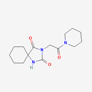 3-(2-Oxo-2-piperidin-1-ylethyl)-1,3-diazaspiro[4.5]decane-2,4-dione