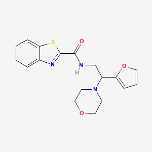 N-(2-(furan-2-yl)-2-morpholinoethyl)benzo[d]thiazole-2-carboxamide