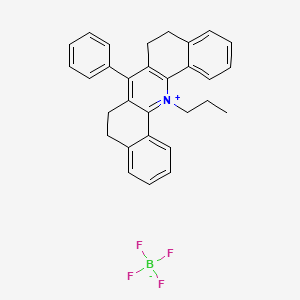 7-Phenyl-14-propyl-5,6,8,9-tetrahydrodibenzo[c,h]-acridinium tetrafluoroborate