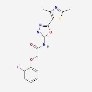 N-(5-(2,4-dimethylthiazol-5-yl)-1,3,4-oxadiazol-2-yl)-2-(2-fluorophenoxy)acetamide