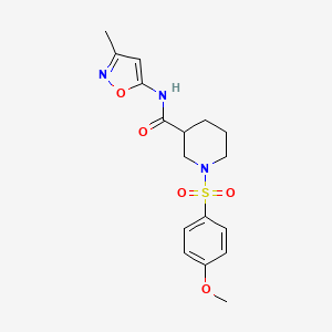 1-((4-methoxyphenyl)sulfonyl)-N-(3-methylisoxazol-5-yl)piperidine-3-carboxamide