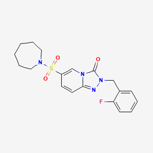 6-(azepan-1-ylsulfonyl)-2-(2-fluorobenzyl)-[1,2,4]triazolo[4,3-a]pyridin-3(2H)-one