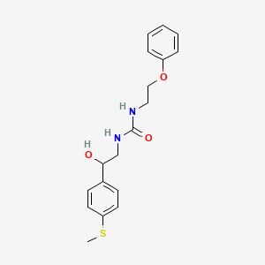 1-(2-Hydroxy-2-(4-(methylthio)phenyl)ethyl)-3-(2-phenoxyethyl)urea