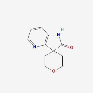 molecular formula C11H12N2O2 B2562108 3'H-Spiro{oxane-4,1'-pyrrolo[3,2-b]pyridine}-2'-one CAS No. 2168852-75-1