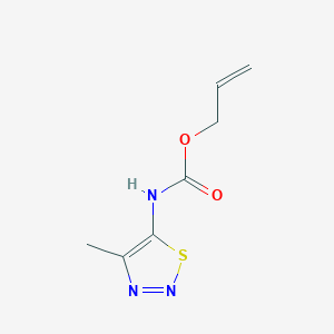 molecular formula C7H9N3O2S B2562128 allyl N-(4-methyl-1,2,3-thiadiazol-5-yl)carbamate CAS No. 343373-69-3