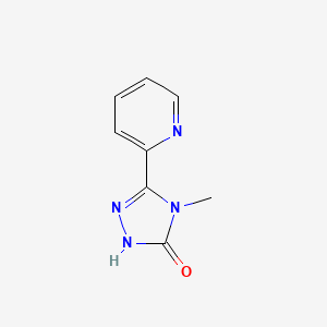 molecular formula C8H8N4O B2562129 4-methyl-3-(pyridin-2-yl)-4,5-dihydro-1H-1,2,4-triazol-5-one CAS No. 1928719-87-2