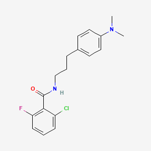 molecular formula C18H20ClFN2O B2562135 2-chloro-N-(3-(4-(dimethylamino)phenyl)propyl)-6-fluorobenzamide CAS No. 953196-87-7
