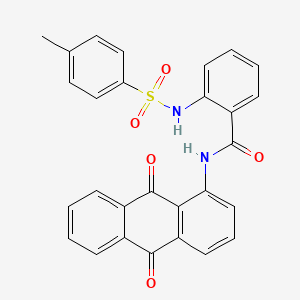 molecular formula C28H20N2O5S B2562140 N-(9,10-dioxo-9,10-dihydroanthracen-1-yl)-2-(4-methylbenzenesulfonamido)benzamide CAS No. 307327-05-5