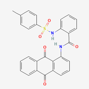N-(9,10-dioxoanthracen-1-yl)-2-[(4-methylphenyl)sulfonylamino]benzamide