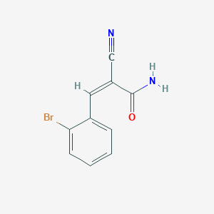 (2Z)-3-(2-bromophenyl)-2-cyanoprop-2-enamide