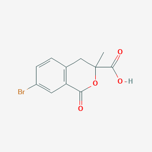 molecular formula C11H9BrO4 B2562143 7-Bromo-3-methyl-1-oxoisochromane-3-carboxylic acid CAS No. 951901-84-1