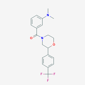 (3-(Dimethylamino)phenyl)(2-(4-(trifluoromethyl)phenyl)morpholino)methanone