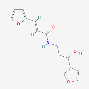 (E)-3-(furan-2-yl)-N-(3-(furan-3-yl)-3-hydroxypropyl)acrylamide