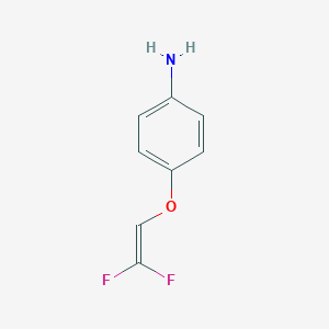 molecular formula C8H7F2NO B2562195 4-(2,2-Difluoroethenoxy)aniline CAS No. 2445792-07-2