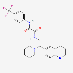 N1-(2-(1-methyl-1,2,3,4-tetrahydroquinolin-6-yl)-2-(piperidin-1-yl)ethyl)-N2-(4-(trifluoromethyl)phenyl)oxalamide