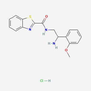 N-[2-Amino-2-(2-methoxyphenyl)ethyl]-1,3-benzothiazole-2-carboxamide;hydrochloride