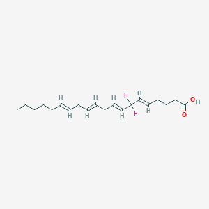 molecular formula C20H30F2O2 B025622 (5E,8E,11E,14E)-7,7-difluoroicosa-5,8,11,14-tetraenoic acid CAS No. 108212-65-3