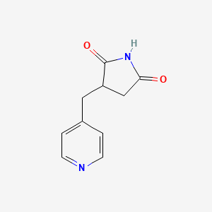 molecular formula C10H10N2O2 B2562210 3-[(pyridin-4-yl)methyl]pyrrolidine-2,5-dione CAS No. 1341473-69-5