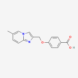 molecular formula C16H14N2O3 B2562213 4-({6-Methylimidazo[1,2-a]pyridin-2-yl}methoxy)benzoic acid CAS No. 929975-01-9