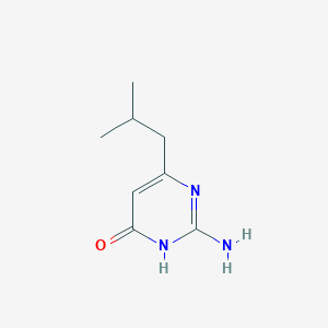 molecular formula C8H13N3O B2562214 2-Amino-6-isobutylpyrimidin-4(3H)-one CAS No. 134014-12-3