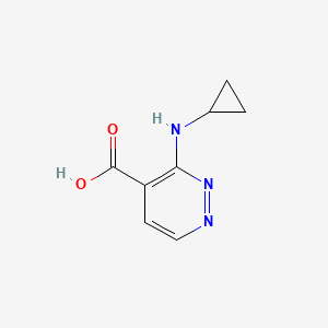 molecular formula C8H9N3O2 B2562227 3-(Cyclopropylamino)pyridazine-4-carboxylic acid CAS No. 1509163-71-6