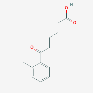 molecular formula C13H16O3 B025623 6-(2-Methylphenyl)-6-oxohexanoic acid CAS No. 107151-33-7