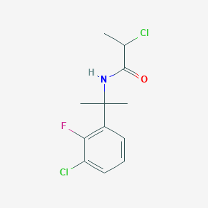 2-Chloro-N-[2-(3-chloro-2-fluorophenyl)propan-2-yl]propanamide