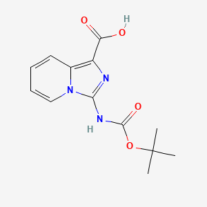 3-[(2-Methylpropan-2-yl)oxycarbonylamino]imidazo[1,5-a]pyridine-1-carboxylic acid
