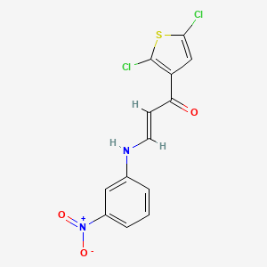 (E)-1-(2,5-dichlorothiophen-3-yl)-3-(3-nitroanilino)prop-2-en-1-one