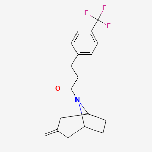 1-((1R,5S)-3-methylene-8-azabicyclo[3.2.1]octan-8-yl)-3-(4-(trifluoromethyl)phenyl)propan-1-one