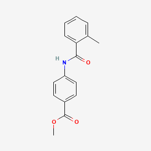 molecular formula C16H15NO3 B2562397 Methyl 4-[(2-methylbenzoyl)amino]benzoate CAS No. 200278-95-1