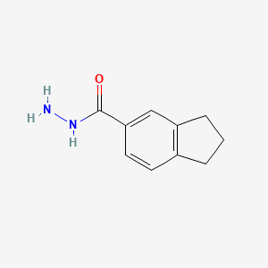 molecular formula C10H12N2O B2562399 2,3-dihydro-1H-indene-5-carbohydrazide CAS No. 321195-95-3