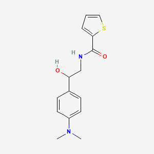 molecular formula C15H18N2O2S B2562435 N-(2-(4-(dimethylamino)phenyl)-2-hydroxyethyl)thiophene-2-carboxamide CAS No. 1421529-15-8