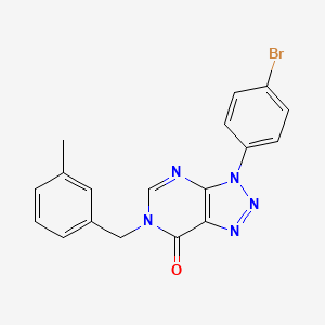 molecular formula C18H14BrN5O B2562482 3-(4-bromophenyl)-6-[(3-methylphenyl)methyl]-3H,6H,7H-[1,2,3]triazolo[4,5-d]pyrimidin-7-one CAS No. 893921-46-5