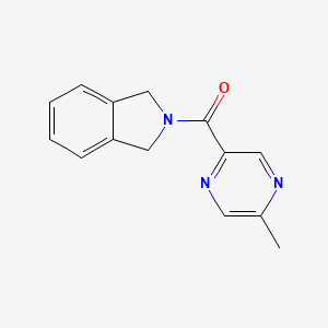 molecular formula C14H13N3O B2562542 Isoindolin-2-yl(5-methylpyrazin-2-yl)methanone CAS No. 2034420-44-3