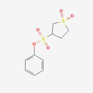 molecular formula C10H12O5S2 B2562544 Phenyl 1,1-dioxothiolane-3-sulfonate CAS No. 17153-56-9