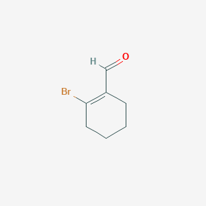 molecular formula C7H9BrO B2562556 2-Bromocyclohexene-1-carbaldehyde CAS No. 38127-47-8