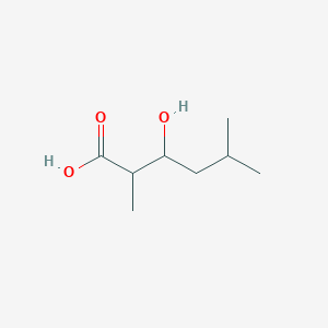 molecular formula C8H16O3 B2562644 3-Hydroxy-2,5-dimethylhexanoic acid CAS No. 847997-41-5
