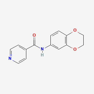 molecular formula C14H12N2O3 B2562661 N-(2,3-dihydro-1,4-benzodioxin-6-yl)pyridine-4-carboxamide CAS No. 302806-34-4