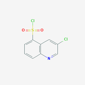 molecular formula C9H5Cl2NO2S B2562695 3-Chloroquinoline-5-sulfonyl chloride CAS No. 1956366-76-9
