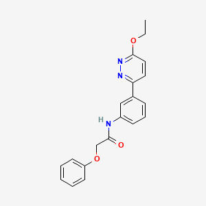 molecular formula C20H19N3O3 B2562705 N-[3-(6-ethoxypyridazin-3-yl)phenyl]-2-phenoxyacetamide CAS No. 899746-75-9