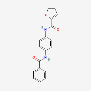 molecular formula C18H14N2O3 B2562715 N-[4-(benzoylamino)phenyl]-2-furamide CAS No. 333397-84-5