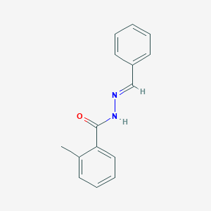 molecular formula C15H14N2O B2562757 (E)-N'-benzylidene-2-methylbenzohydrazide CAS No. 65349-27-1