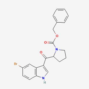 molecular formula C21H19BrN2O3 B2562761 benzyl 2-(5-bromo-1H-indole-3-carbonyl)pyrrolidine-1-carboxylate CAS No. 331842-86-5