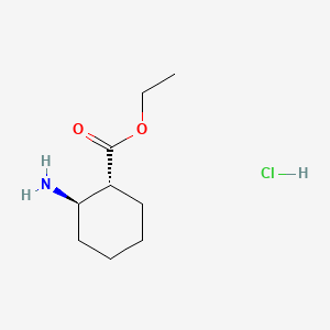 molecular formula C9H18ClNO2 B2562781 ETHYL TRANS-2-AMINO-1-CYCLOHEXANECARBOXYLATE hydrochloride CAS No. 28250-14-8