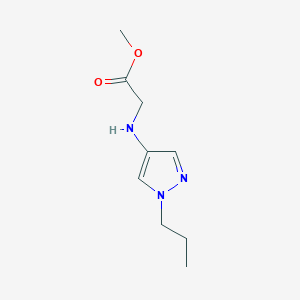 molecular formula C9H15N3O2 B2562806 Methyl 2-[(1-propylpyrazol-4-yl)amino]acetate CAS No. 2247206-62-6