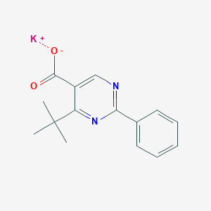 molecular formula C15H15KN2O2 B2562818 Potassium;4-tert-butyl-2-phenylpyrimidine-5-carboxylate CAS No. 2402838-08-6
