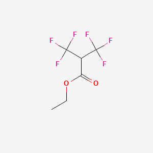 molecular formula C6H6F6O2 B2562825 Ethyl 3,3,3-trifluoro-2-(trifluoromethyl)propanoate CAS No. 339-74-2